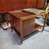 Haslev, Royal Copenhagen bar bord, sidebord, sofabord i palisander med kakler fra Royal Copenhagen — billede 4