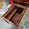 Haslev, Royal Copenhagen bar bord, sidebord, sofabord i palisander med kakler fra Royal Copenhagen — billede 6