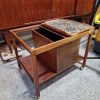 Haslev, Royal Copenhagen bar bord, sidebord, sofabord i palisander med kakler fra Royal Copenhagen — billede 7