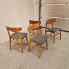 2×2 spisestole, teak