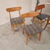 2×2 spisestole, teak