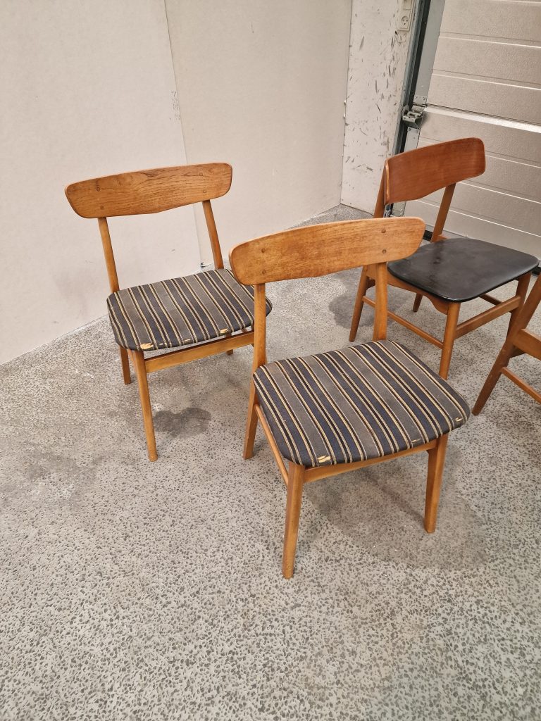 2×2 spisestole, teak