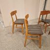 2×2 spisestole, teak