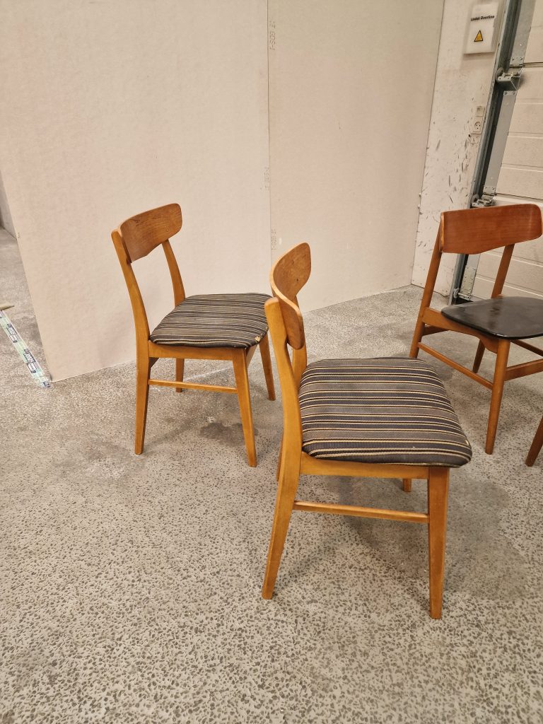 2×2 spisestole, teak