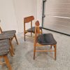2×2 spisestole, teak