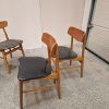 2×2 spisestole, teak