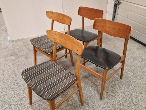 2×2 spisestole, teak