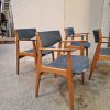 Henning Kjærnulf, model 317/318 4 stk Henning Kjærnulf armstole af teak model 317/318 — billede 2