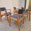 Henning Kjærnulf, model 317/318 4 stk Henning Kjærnulf armstole af teak model 317/318 — billede 3