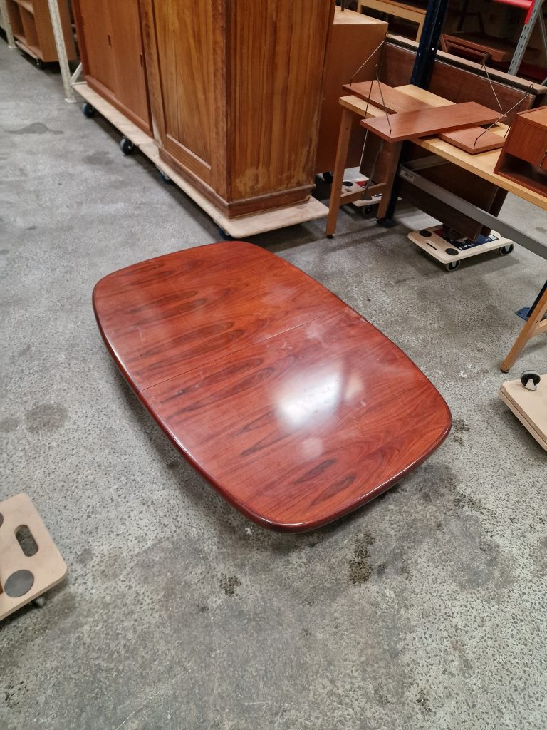 Skovby Ovalt spisebord med tillægsplader, palisander, Skovby — billede 6