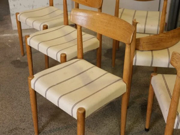 Knud Færch model 343 Seks stk spisestole i massiv egetræ, Knud Færch model 343 — billede 4