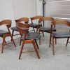 Kai Kristiansen model 32 Seks spisestole i teak, Kai Kristiansen model 32