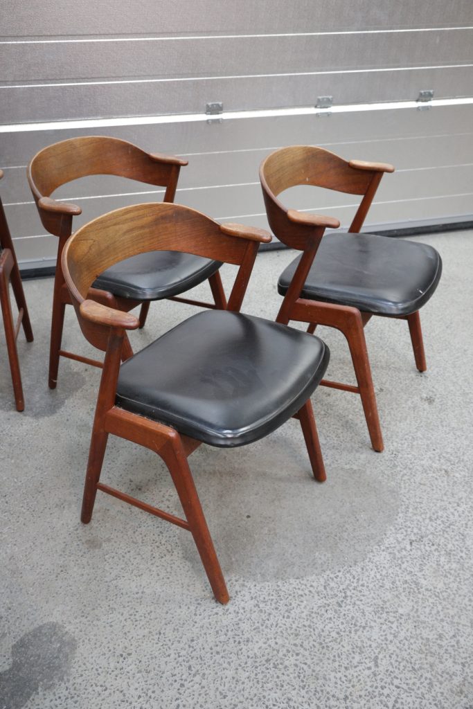 Kai Kristiansen model 32 Seks spisestole i teak, Kai Kristiansen model 32 — billede 4