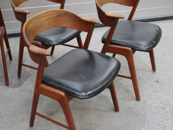Kai Kristiansen model 32 Seks spisestole i teak, Kai Kristiansen model 32 — billede 4