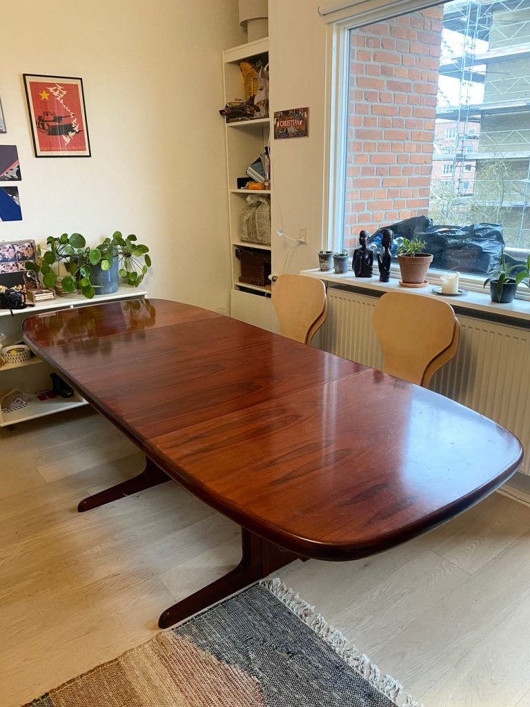 Skovby Ovalt spisebord med tillægsplader, palisander, Skovby — billede 2