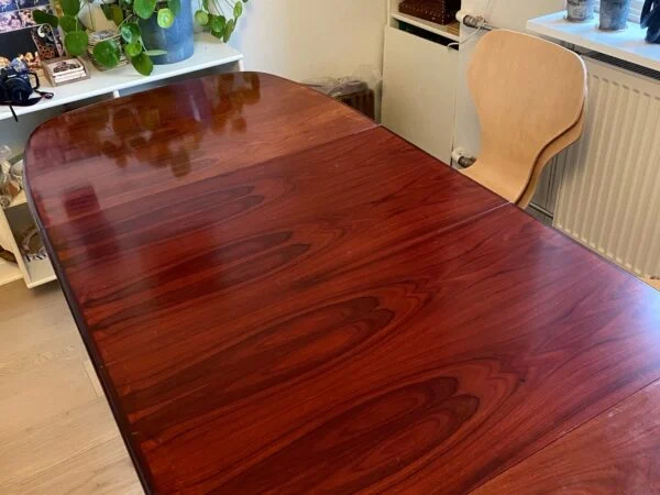 Skovby Ovalt spisebord med tillægsplader, palisander, Skovby — billede 3