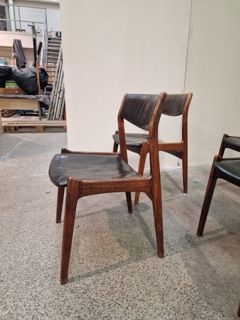 Fem spisestole i massiv palisander — billede 6