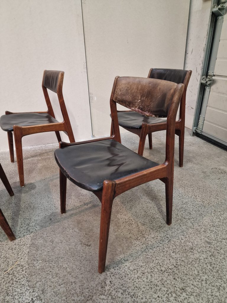 Fem spisestole i massiv palisander — billede 4