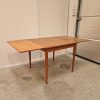 Kvadratisk spisebord i teak med hollandsk udtræk — billede 8