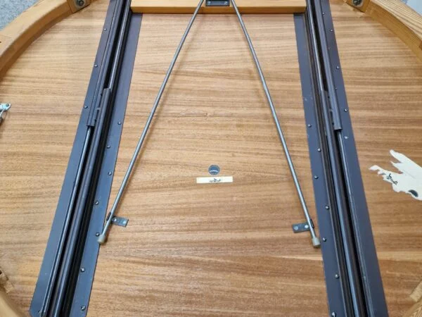 Severin Hansen model 42, Haslev Møbelfabrik Rundt spisebord med tillægsplade, egetræ, Severin Hansen model 42, Haslev Møbelfabrik — billede 5