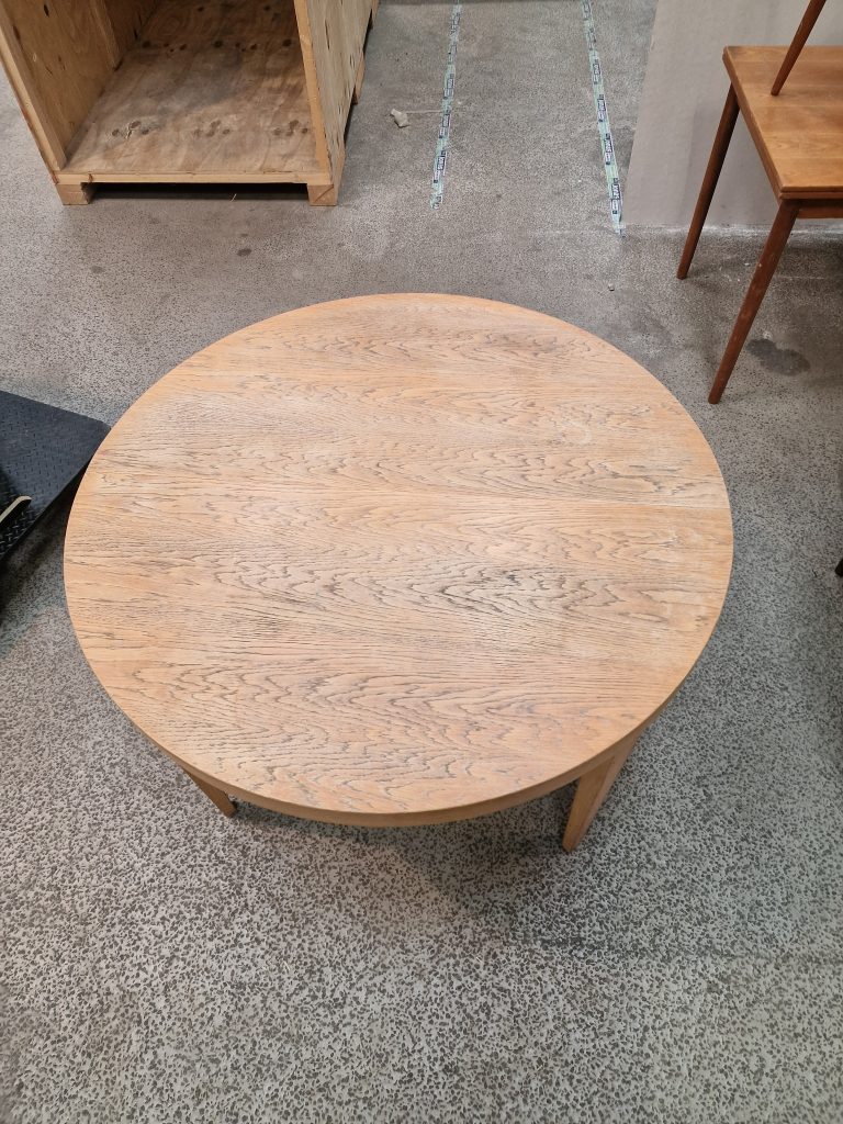 Severin Hansen model 42, Haslev Møbelfabrik Rundt spisebord med tillægsplade, egetræ, Severin Hansen model 42, Haslev Møbelfabrik — billede 8