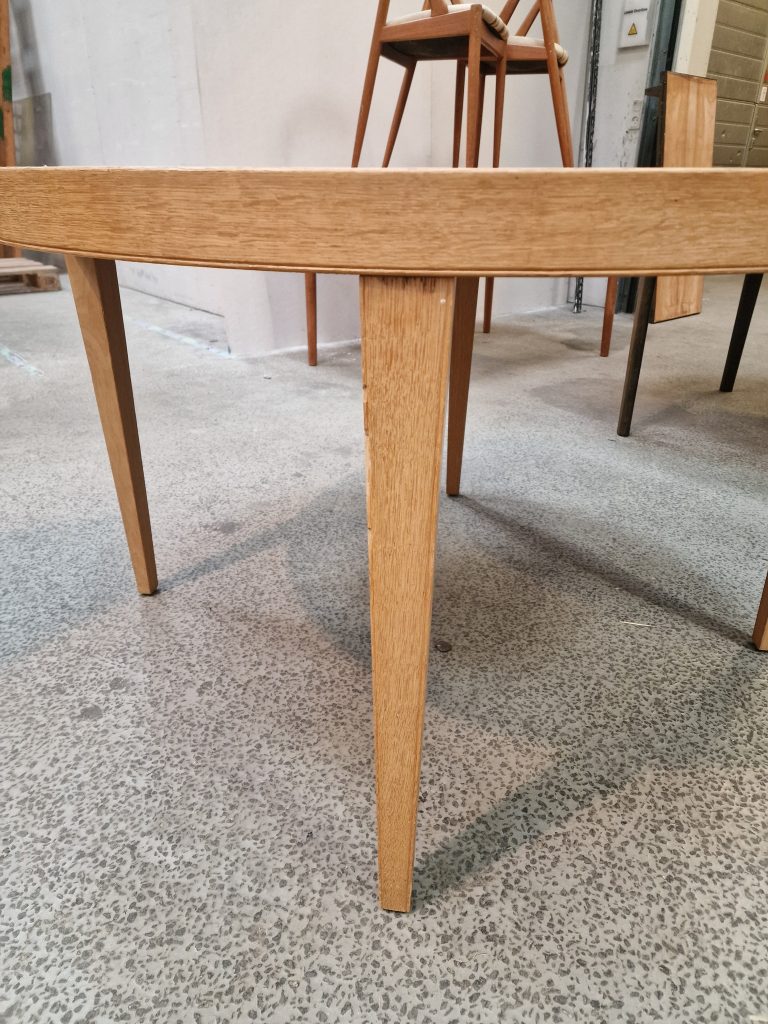 Severin Hansen model 42, Haslev Møbelfabrik Rundt spisebord med tillægsplade, egetræ, Severin Hansen model 42, Haslev Møbelfabrik — billede 10