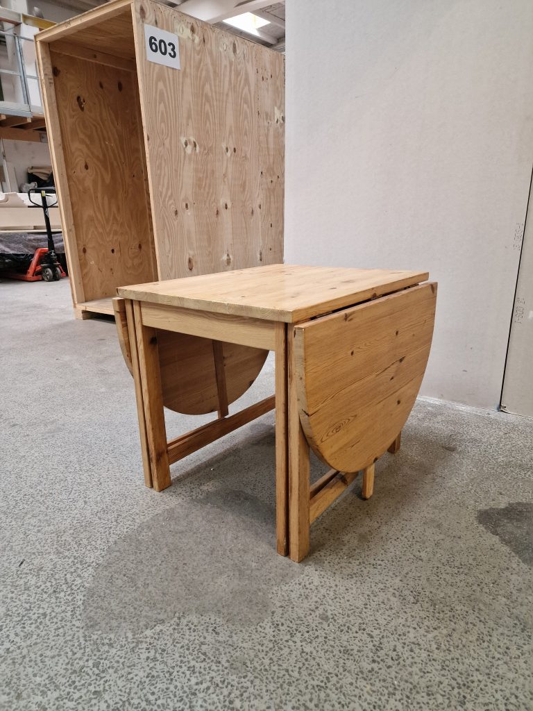Spisebord i fyrretræ med gateleg — billede 5