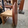 Rundt spisebord med to tillægsplader, Ø120, teak — billede 4