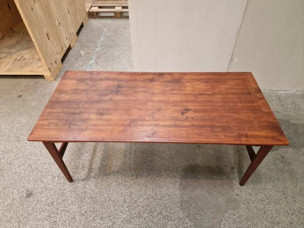 Spisebord med skjulte tillægsplader, teak — billede 2