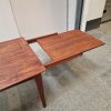 Spisebord med skjulte tillægsplader, teak