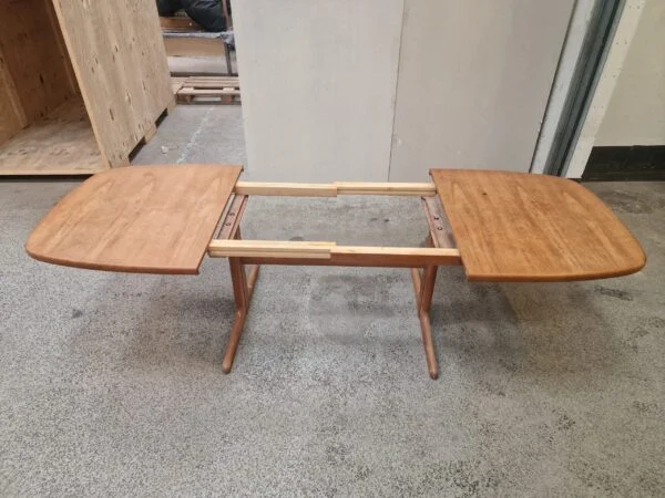 Skovby Ovalt spisebord i teak med to tillægsplader, Skovby — billede 6