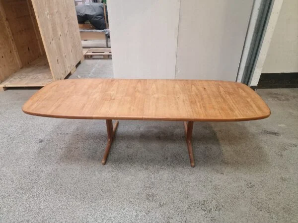 Skovby Ovalt spisebord i teak med to tillægsplader, Skovby — billede 9