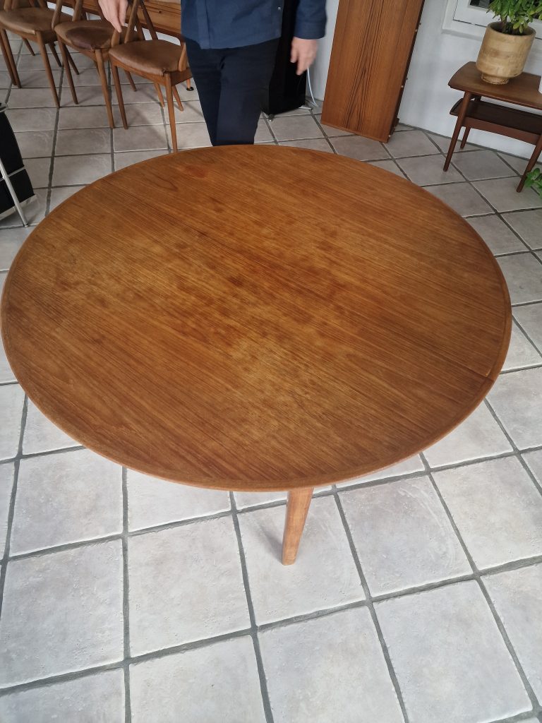 Ole Hald Ole Hald spisebord i teak med to tillægsplader, teak — billede 5