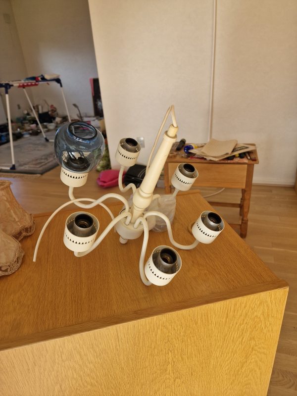 Seksarmet lampe, Illums Bolighus, 70’erne