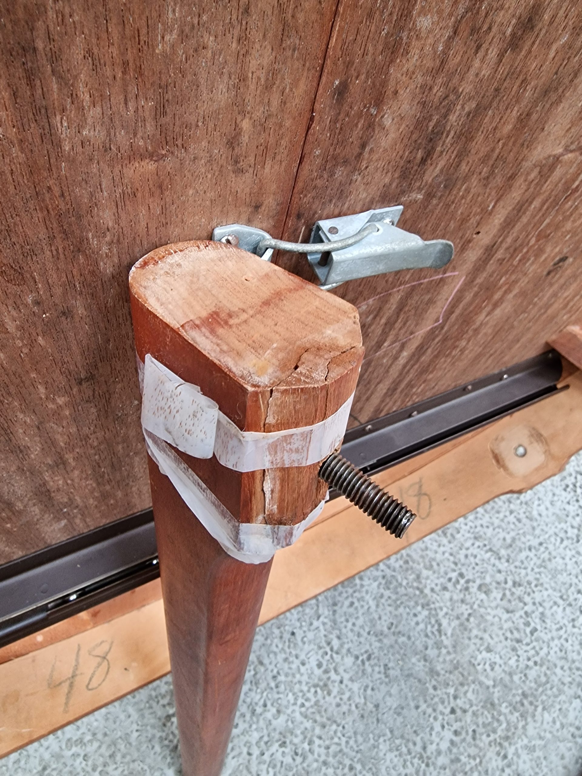 Rundt spisebord med to tillægsplader, Ø120, teak — billede 19