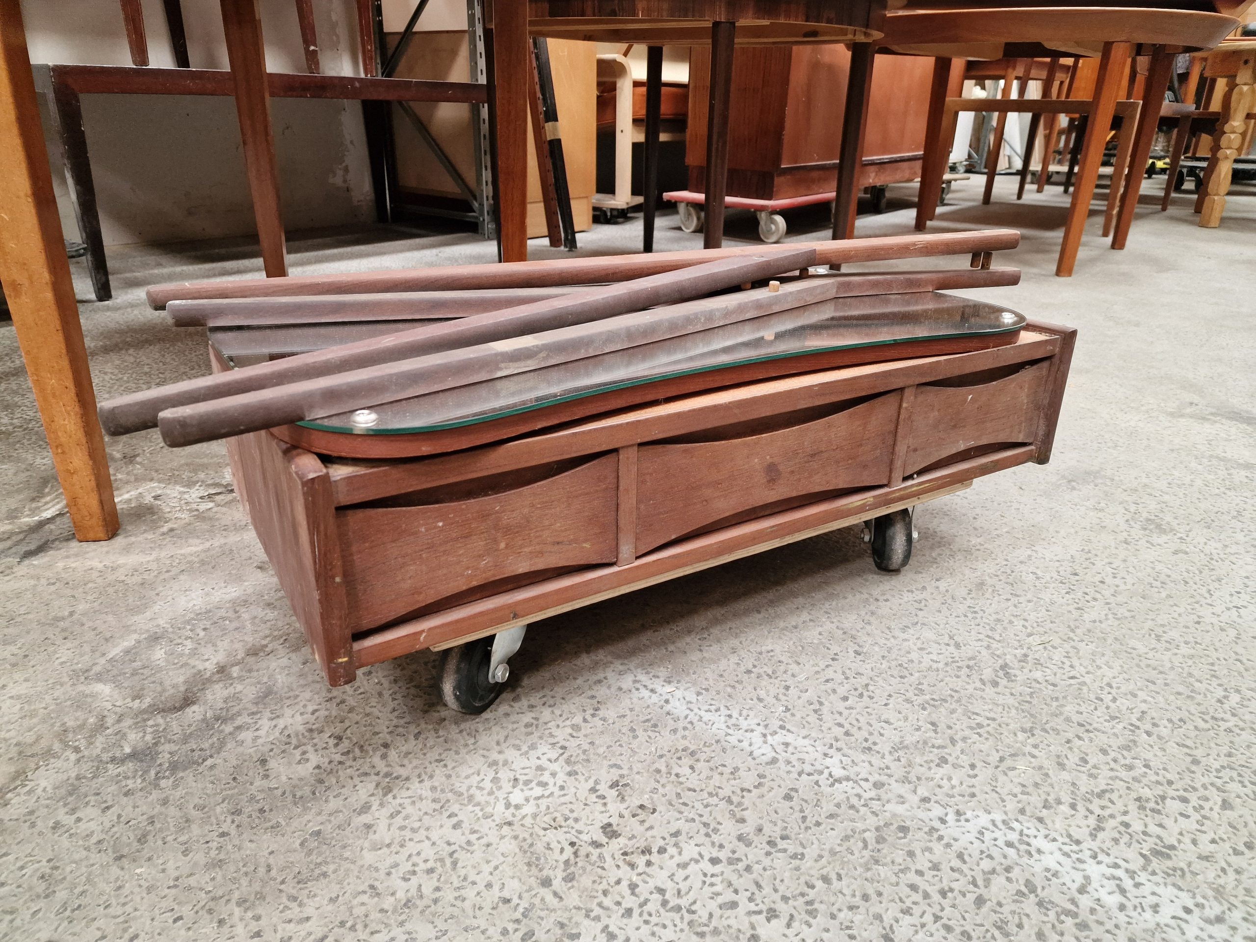 Tilskrevet Arne Vodder Sminkebord, teak, Tilskrevet Arne Vodder — billede 5