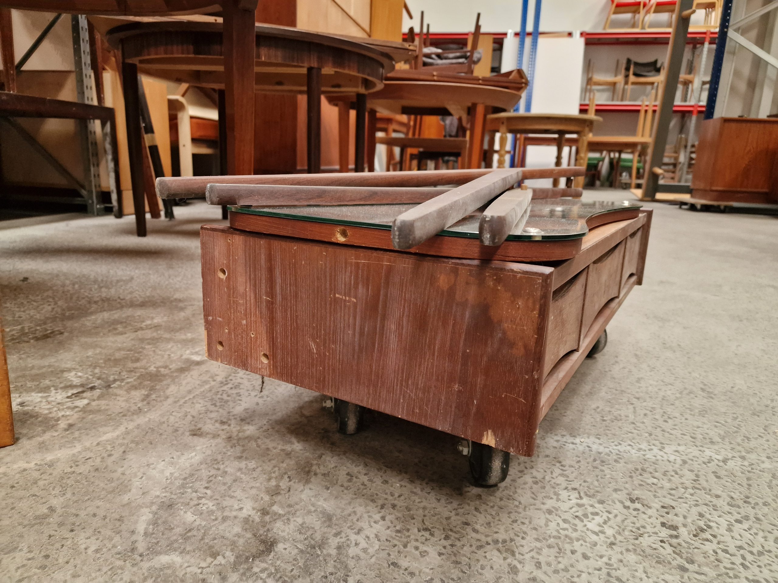 Tilskrevet Arne Vodder Sminkebord, teak, Tilskrevet Arne Vodder — billede 4