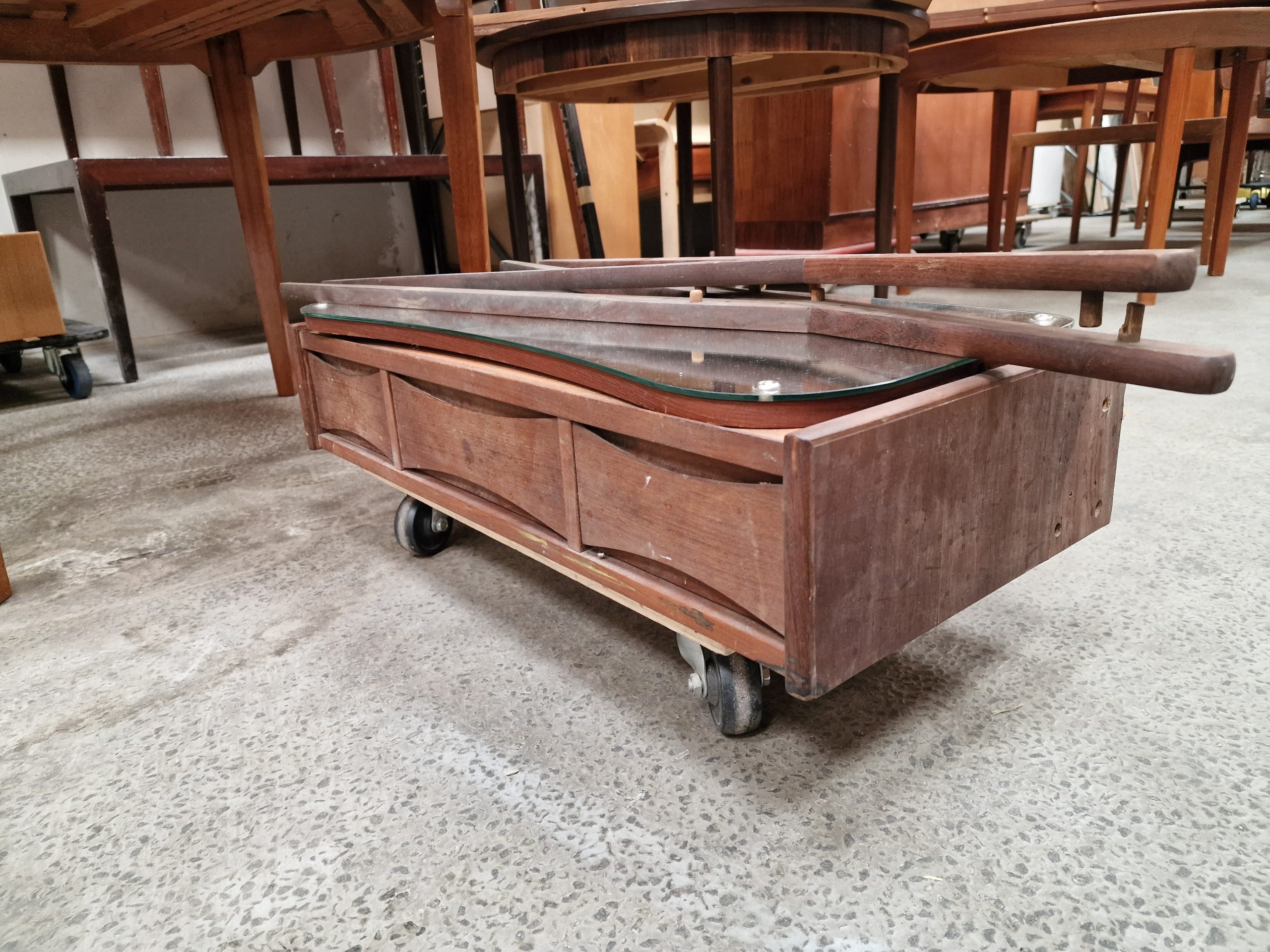 Tilskrevet Arne Vodder Sminkebord, teak, Tilskrevet Arne Vodder — billede 2