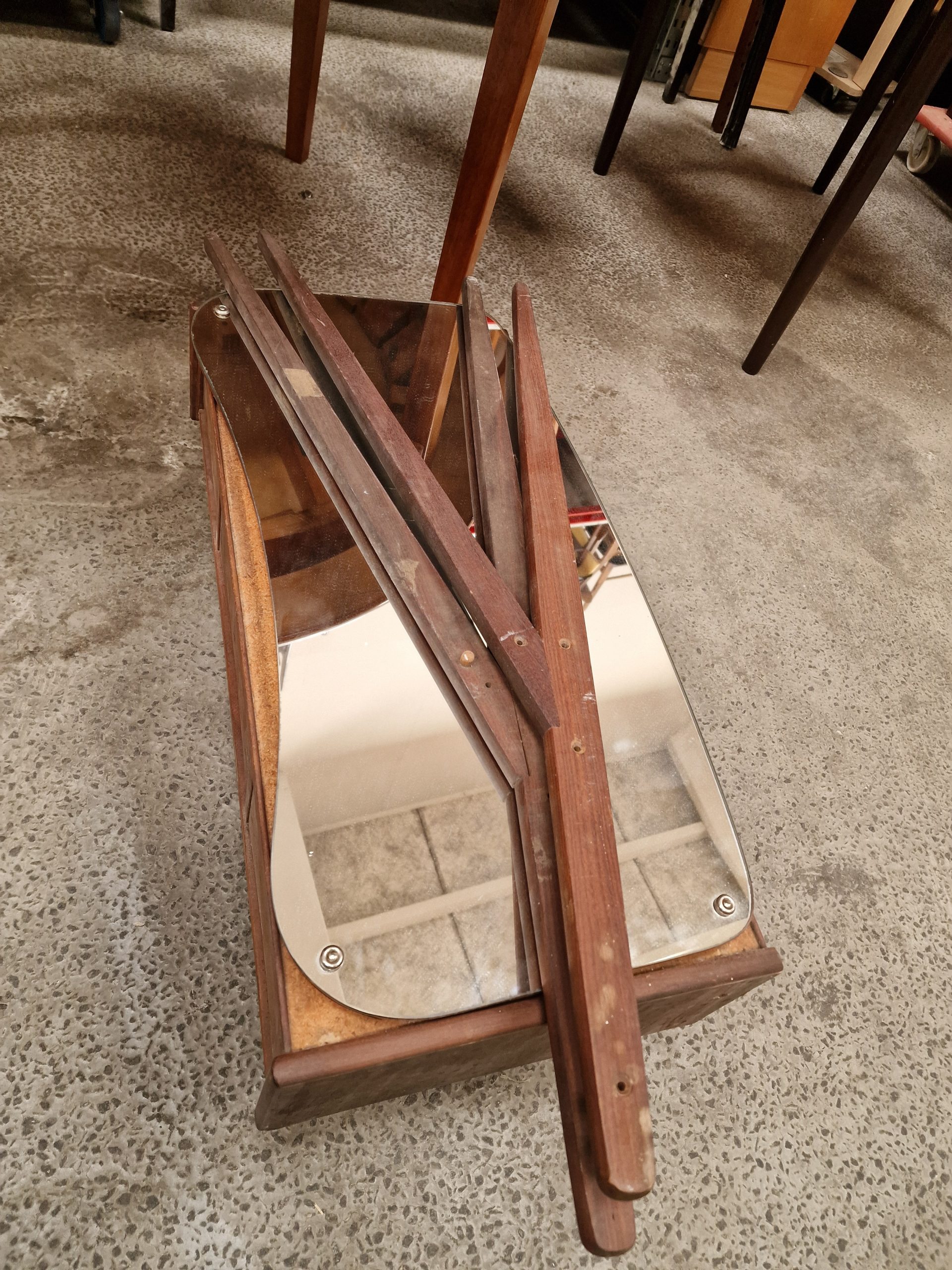 Tilskrevet Arne Vodder Sminkebord, teak, Tilskrevet Arne Vodder — billede 3