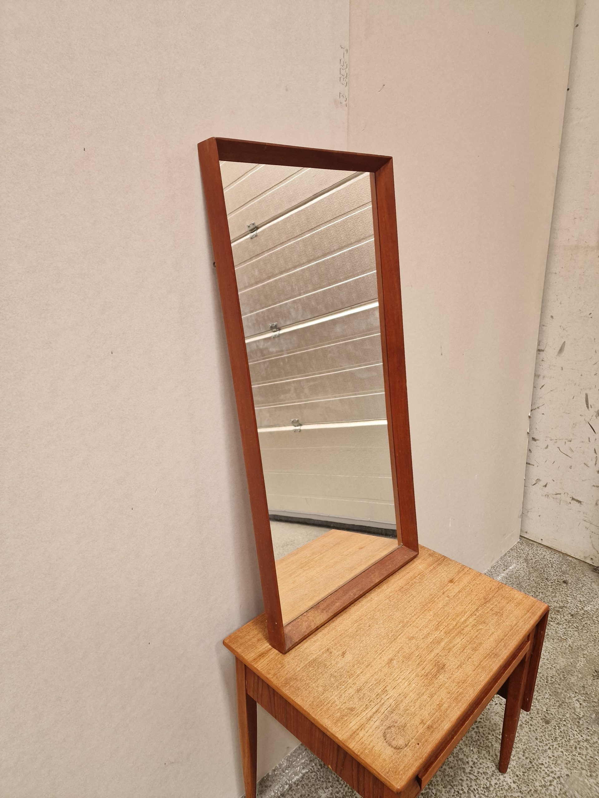 Spejl, teak