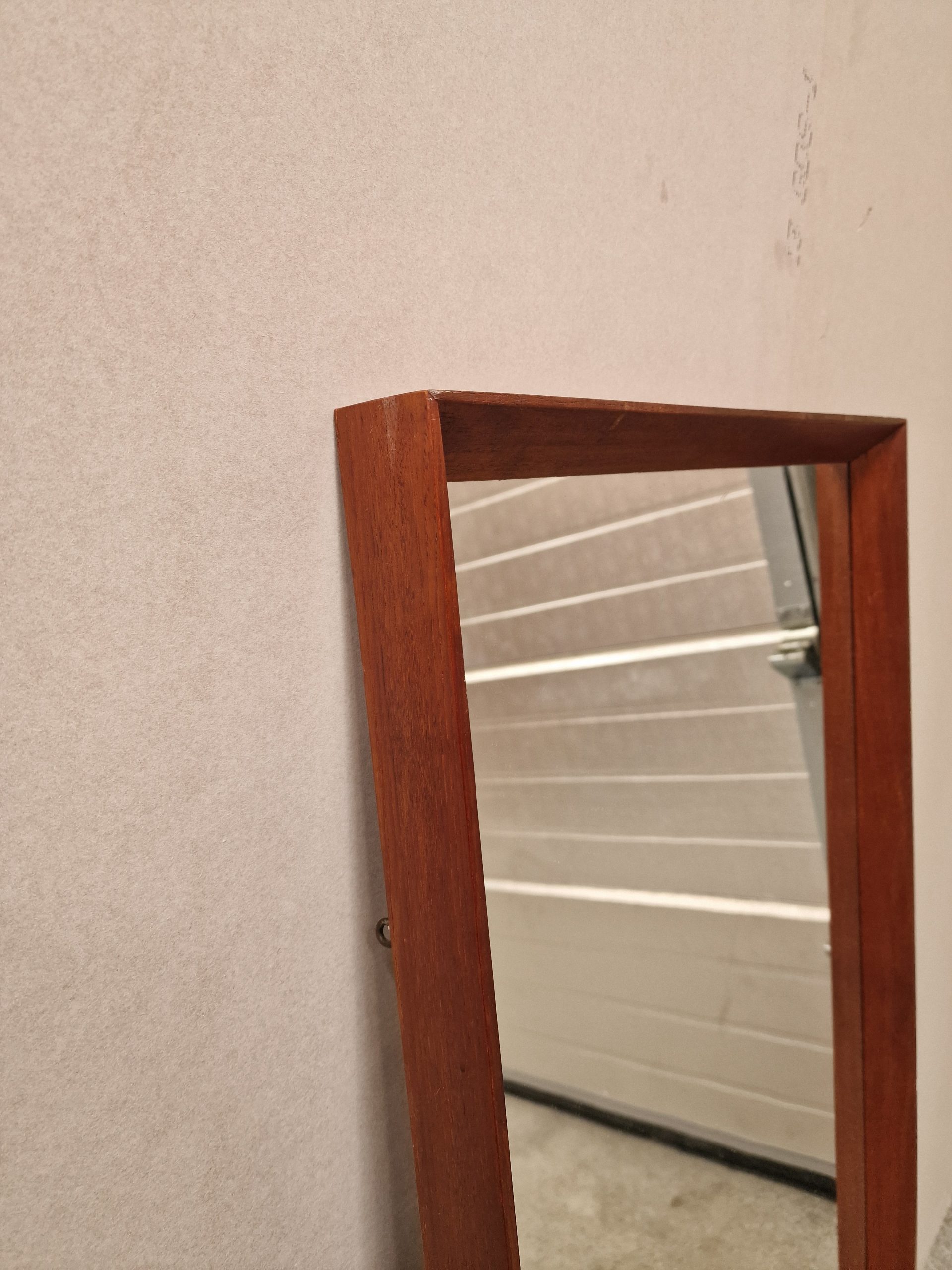 Spejl, teak