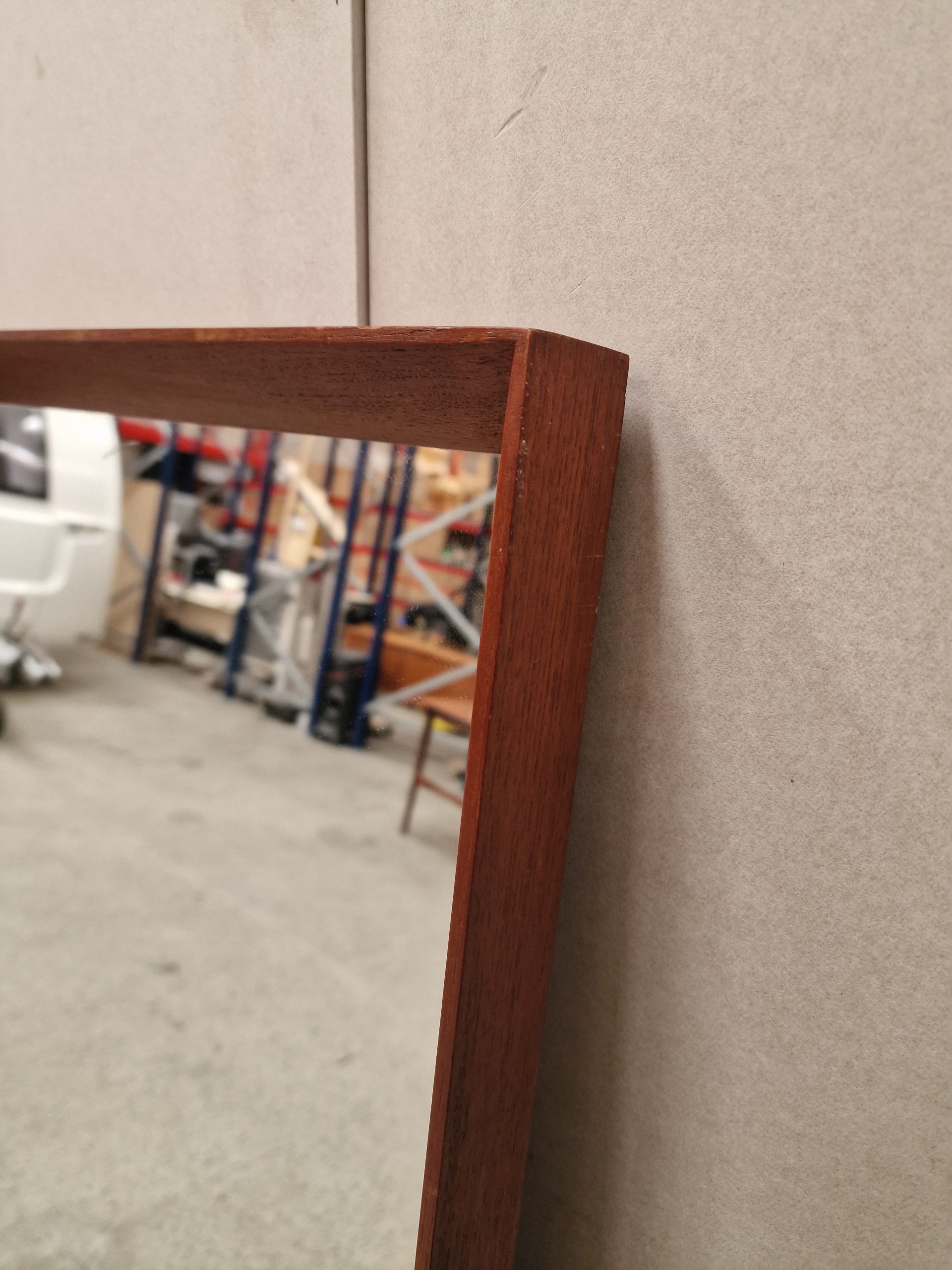 Spejl, teak