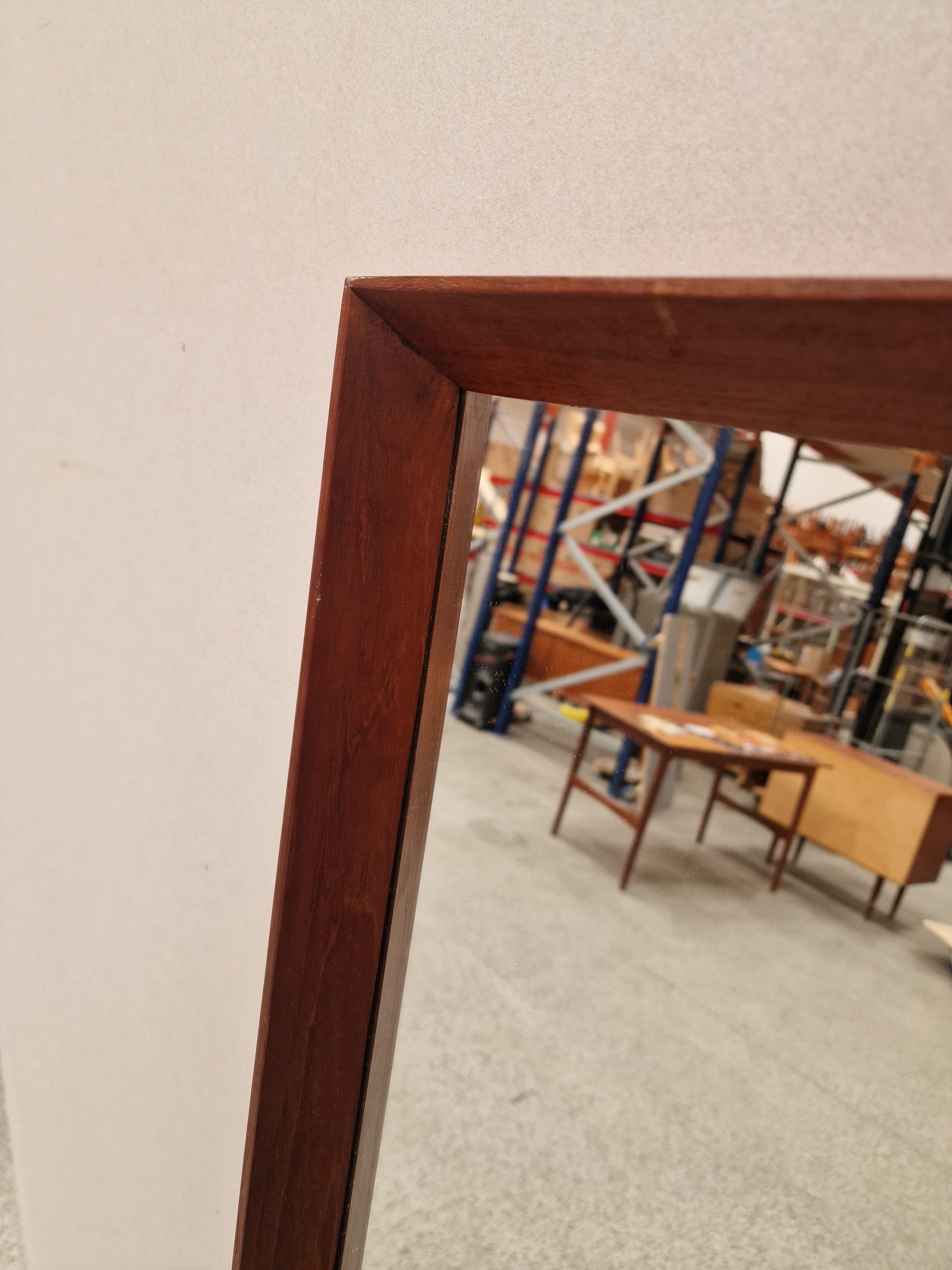 Spejl, teak