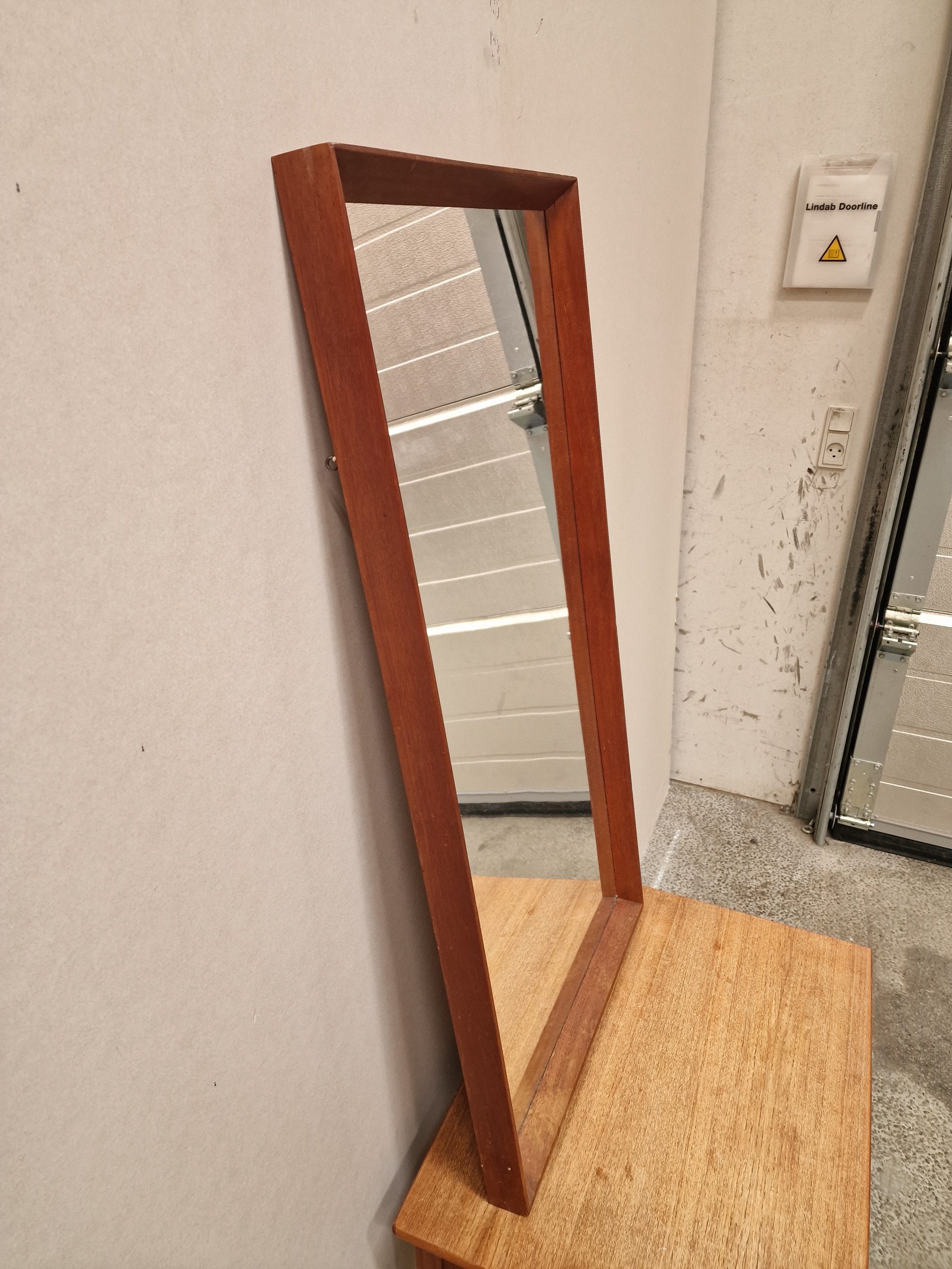 Spejl, teak