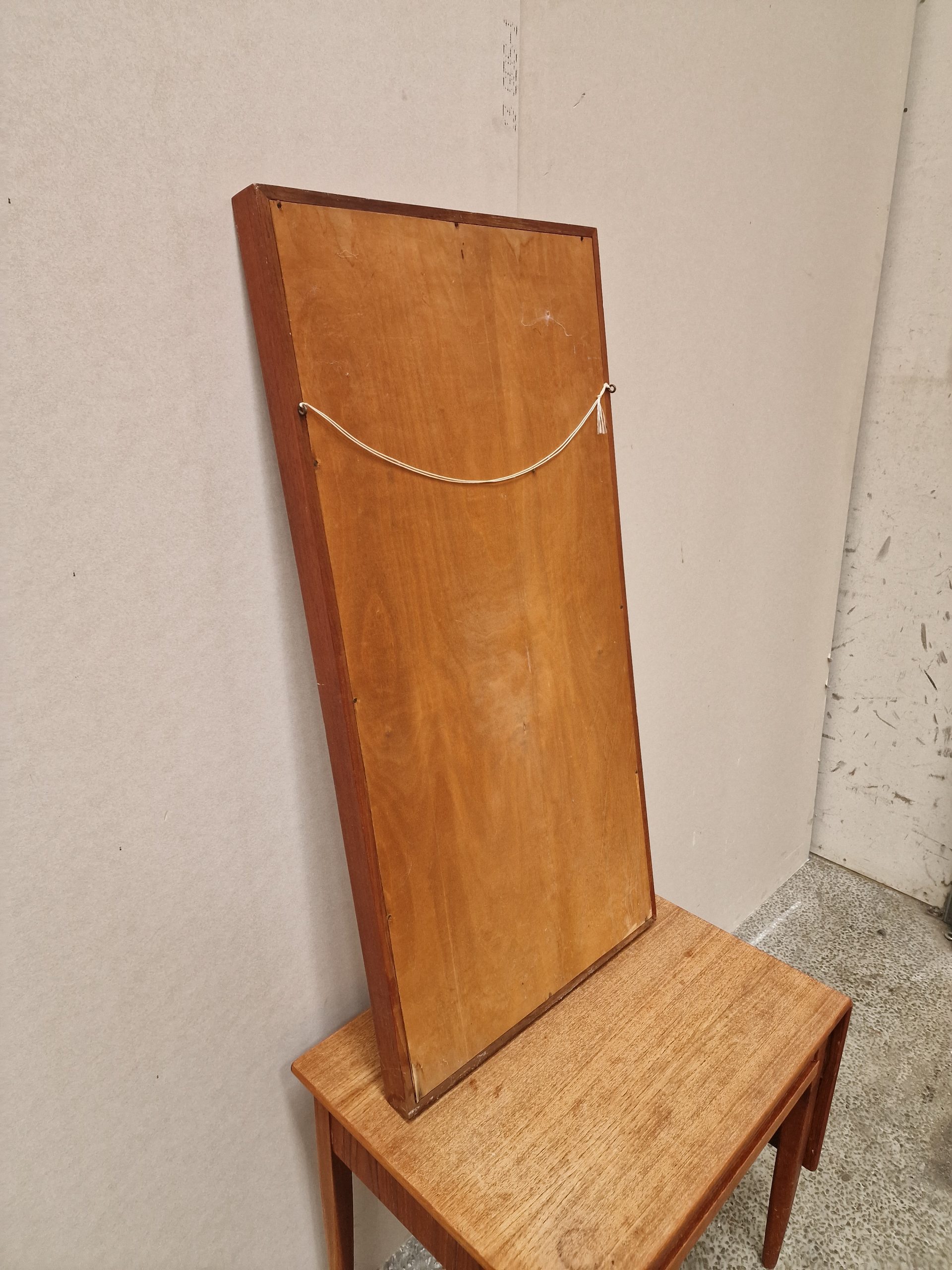 Spejl, teak