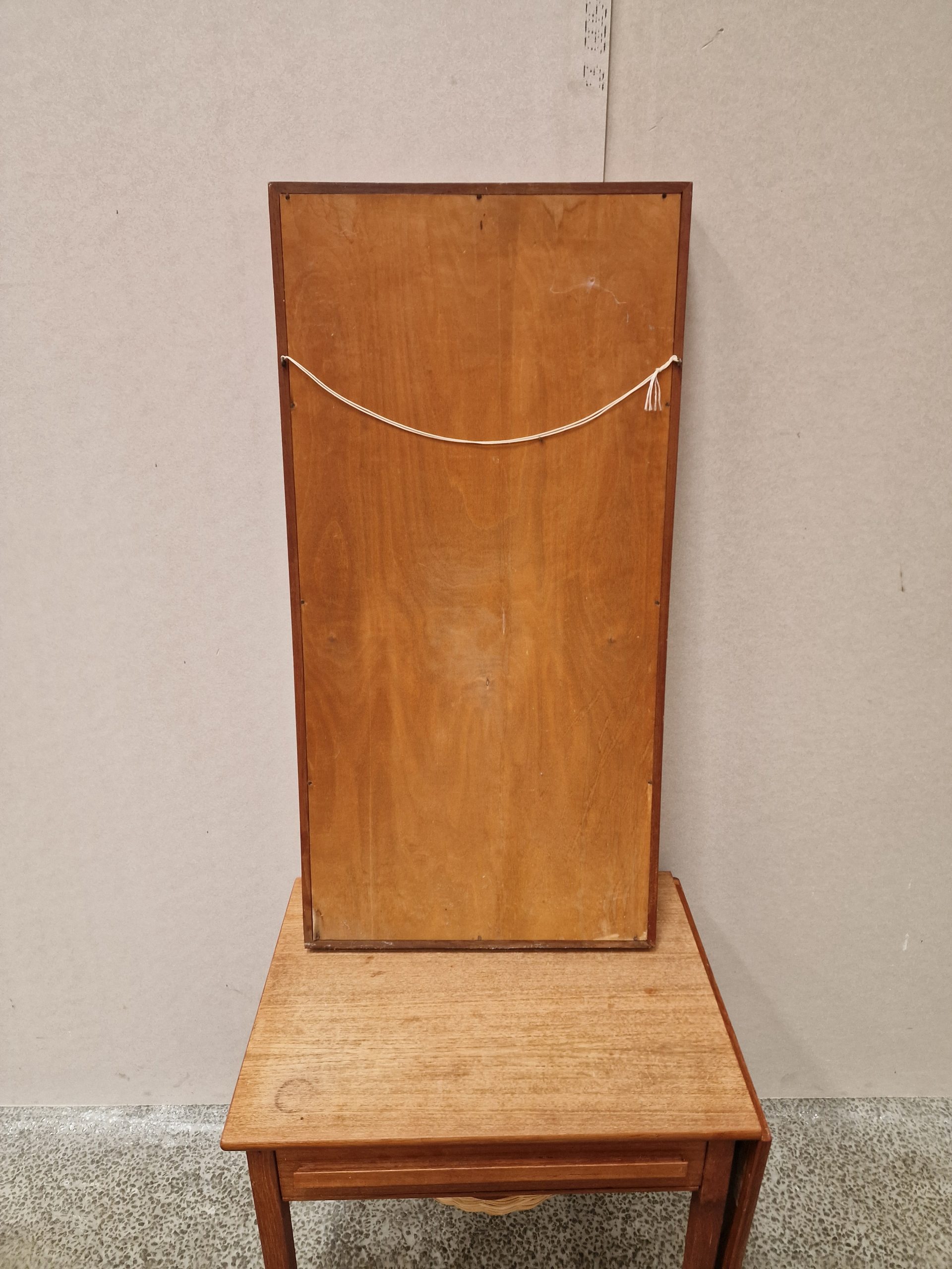 Spejl, teak