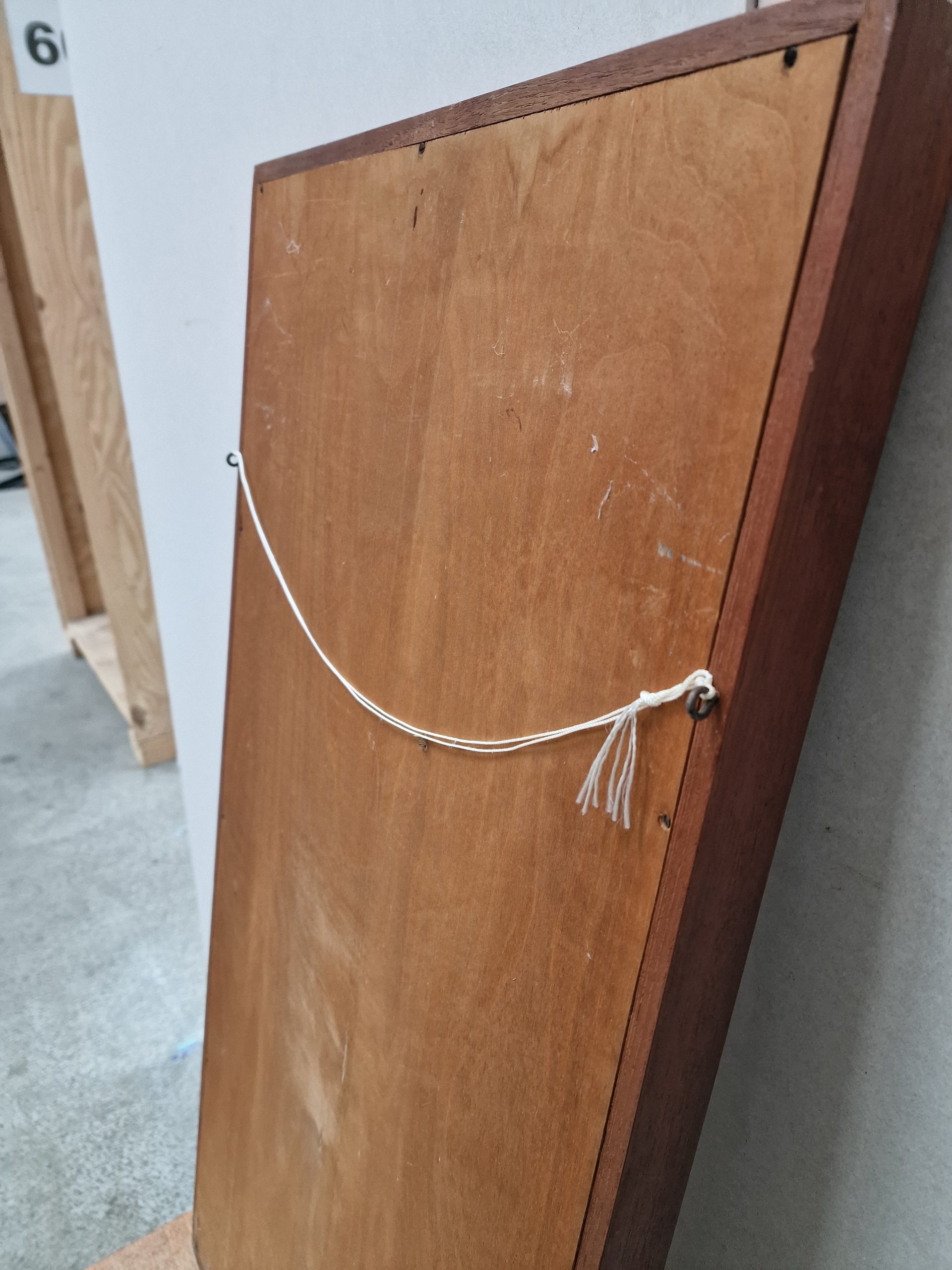Spejl, teak