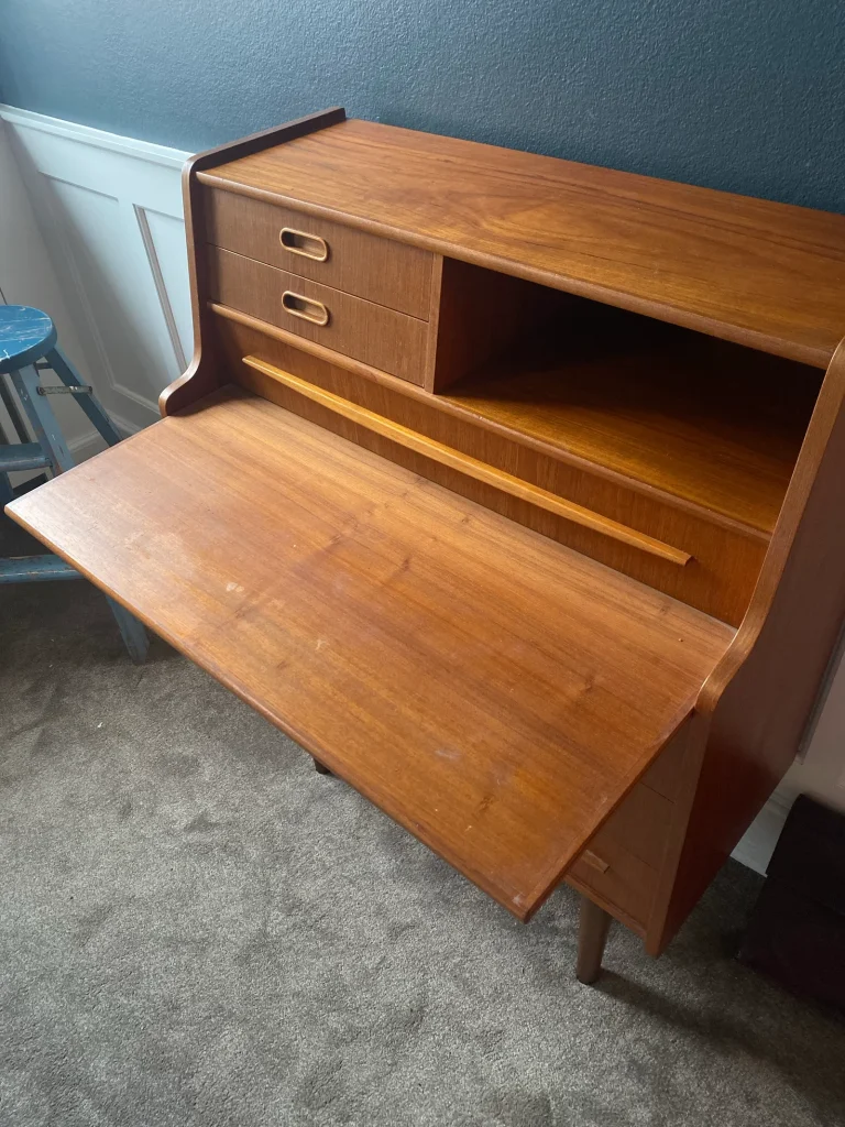 Chatol/sminkebord i teak — billede 3