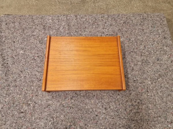 Natbord med skuffe, teak — billede 3