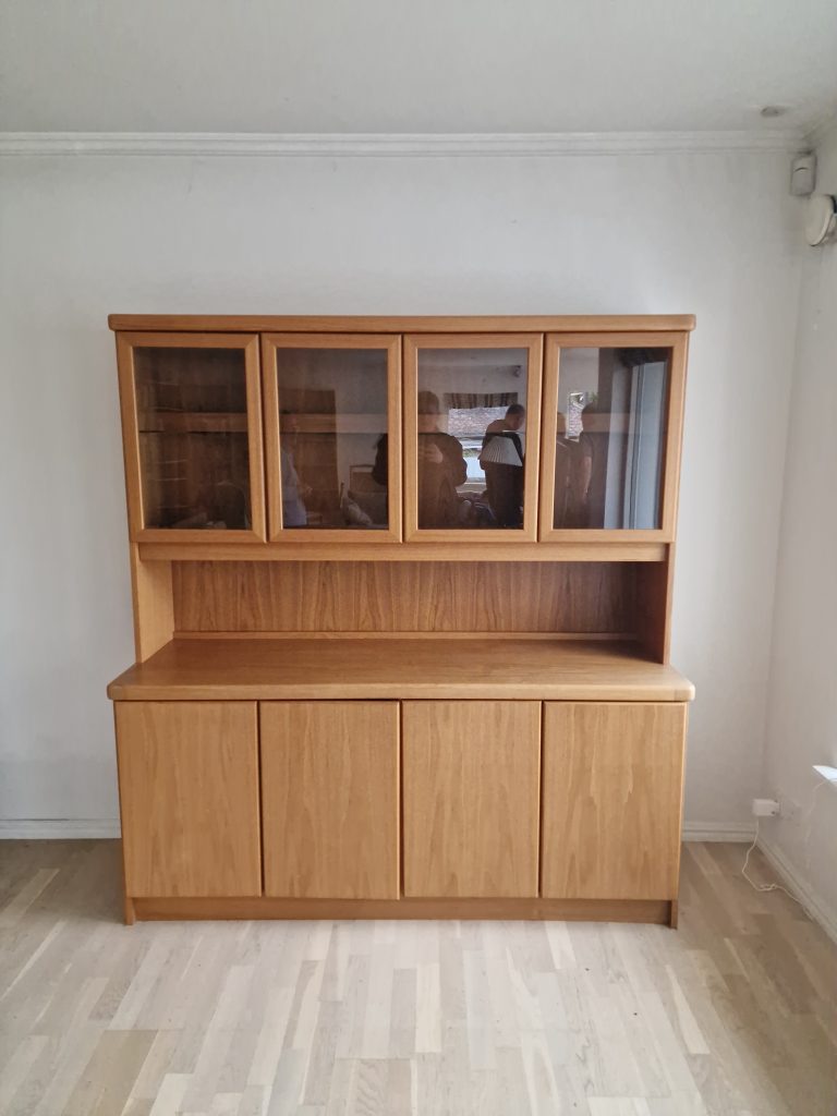 Skænk med glasvitrine, teak, Christian Linneberg